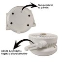 Ver imagem 4 de Ventilador Mesa Dobravel 3 Velocidades Luz Led Usb Portatil Decoraçao Escrivaninha Verao Calor Maqui