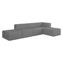 Ver imagem 1 de Sofá Modulado 5 Lugares 308cm Espuma D33 Multimóveis Cr45358 Cinza