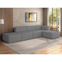 Ver imagem 2 de Sofá Modulado 5 Lugares 308cm Espuma D33 Multimóveis Cr45358 Cinza
