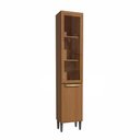 Ver imagem 1 de Cristaleira 2 Portas de Vidro 40cm Elara Kappesberg Canela