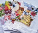 Ver imagem 3 de Kit 5 Panos de Prato 100% Algogao 38x65 Estampado Pe de Galinha