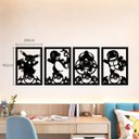 Ver imagem 4 de Kit 4 Quadros Pokémon Silhueta em Mdf Preto 40x28 Cm (pikachu, Charmander, Bulbasaur, Squirtle)