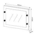 Ver imagem 4 de Espelho de Penteadeira Suspensa para Quarto Decorativa PE2006 MPD Branco - Gran Belo