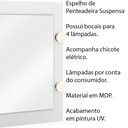 Ver imagem 2 de Espelho de Penteadeira Suspensa para Quarto Decorativa PE2006 MPD Branco - Gran Belo