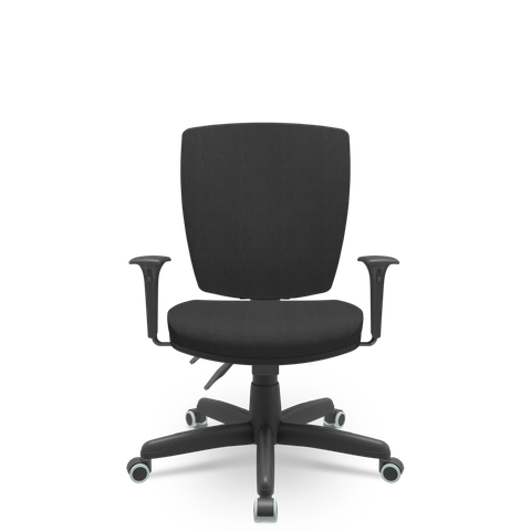 Cadeira Escritório Altrix Plaxmetal Espaldar Alto Back Preto