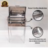 Churrasqueira Inox Espetinho 2 Grelhas e Espetos Tampa Bafo - 2