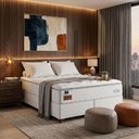 Ver imagem 4 de Cama Box King + Colchão Molas Pocket Topazio Donatello 198x200x64cm