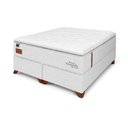 Ver imagem 1 de Cama Box King + Colchão Molas Pocket Topazio Donatello 198x200x64cm