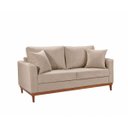 Ver imagem 4 de Sofa 2 Lugares Living 1,88 m Base de Madeira México:Veludo Capuccino