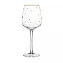 Ver imagem 2 de Conjunto 2 Taças de Vinho Balls Fio de Ouro 350ml Vidro - Wolff