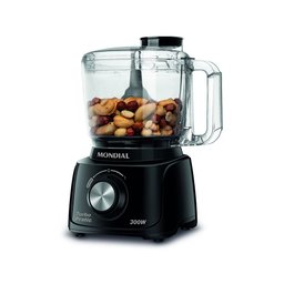 Mini Processador Mondial Turbo Pratic Mp-16-b Preto 300w 127v 69925-01 - 2
