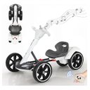 Ver imagem 1 de Kart Eletrico Infantil Dobravel Ate 65kg com Led e Controle - Xcell - Branco