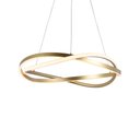 Ver imagem 2 de Lustre Pendente Nordecor Euni Odi 2874 60cm Dourado Fosco Led Bivolt