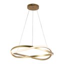 Ver imagem 1 de Lustre Pendente Nordecor Euni Odi 2874 60cm Dourado Fosco Led Bivolt