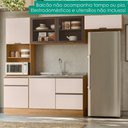 Ver imagem 2 de Cozinha Armário 4 Peças Paneleiro Balcão para Pia Etna Carvalho Oak Off White Poliman