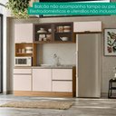 Ver mais imagens de Cozinha Armário 4 Peças Paneleiro Balcão para Pia Etna Carvalho Oak Off White Poliman