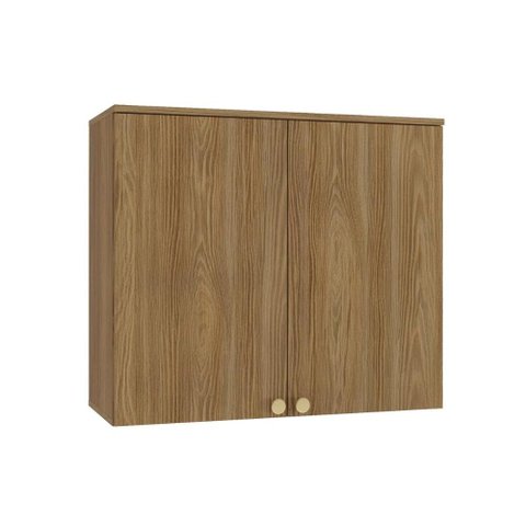 Armário Aéreo Cozinha Modulado Botanic M632 C/ 2 Portas 80cm Nogueira - Kappesberg