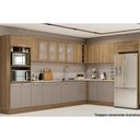 Ver imagem 6 de Armário Aéreo Cozinha Modulado Botanic M632 C/ 2 Portas 80cm Nogueira - Kappesberg