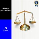 Ver imagem 2 de Balança Latão Símbolo Direito Justiça Decoração Artesanal G