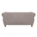 Ver imagem 2 de Sofá Realeza 3 Lugares 196cm Caramelo Veludo Bella Decor Clássico