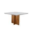 Ver imagem 7 de Conjunto Sala de Jantar Mesa Olímpia 90cm Mdf Canto Reto e 4 Cadeiras Liz Moderna