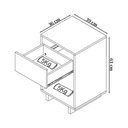 Ver imagem 7 de Mesa de Cabeceira 1 Gaveta e 1 Nicho B88 Branco Montana Novam Branco Montana