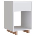 Ver imagem 1 de Mesa de Cabeceira 1 Gaveta e 1 Nicho B88 Branco Montana Novam Branco Montana