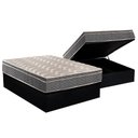Ver imagem 1 de Cama Box Baú Casal: Colchão Ortopédico Paropas D45 / Ep Confort Mega Firme + Base Black(138x188)