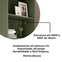 Ver imagem 6 de Estante Livreiro 5 Prateleiras 180x60 Cm Menta Arly