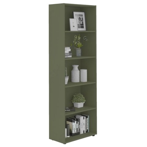 Estante Livreiro 5 Prateleiras 180x60 Cm Menta Arly