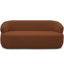 Ver imagem 5 de Sofá 3 Lugares Orgânico Sala de Estar Living 170cm Carmen F04 Veludo Telha - Lyam Decor