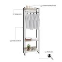 Ver imagem 4 de Estante Closet Arara c/03 Prateleiras Dynamica 60 cm Est.Preta