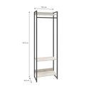 Ver imagem 3 de Estante Closet Arara c/03 Prateleiras Dynamica 60 cm Est.Preta