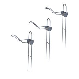 KIT 05 SUPORTES PARA 1 VARA DE PESCA MANIVELA COM REGULAGEM - 2