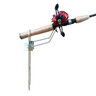 KIT 05 SUPORTES PARA 1 VARA DE PESCA MANIVELA COM REGULAGEM - 4