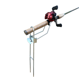 KIT 05 SUPORTES PARA 1 VARA DE PESCA MANIVELA COM REGULAGEM - 7