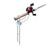 KIT 05 SUPORTES PARA 1 VARA DE PESCA MANIVELA COM REGULAGEM - 7