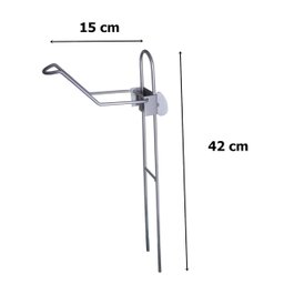 KIT 05 SUPORTES PARA 1 VARA DE PESCA MANIVELA COM REGULAGEM - 9