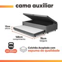 Ver imagem 3 de Cama Bibox Baú com Colchão City Solteiro e Cama Auxiliar Conjugada 88x188x69cm Bela
