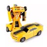 Carro Vira Robo Som Luz Carrinho Brinquedo Menino Camaro - 2