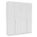 Ver imagem 2 de Guarda-roupa Casal Porto 4 Portas 4 Gavetas Branco - Politorno