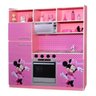 Kit Cozinha Infantil Da Minnie 130cm em MDF Brinquedo Criança Feliz - 1