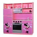 Ver imagem 1 de Kit Cozinha Infantil Da Minnie 130cm em MDF Brinquedo Criança Feliz