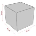 Ver imagem 7 de Poltrona de Balanço 66cm com Puff Multimóveis Cr45268