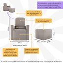 Ver imagem 3 de Poltrona de Balanço 66cm com Puff Multimóveis Cr45268