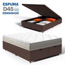 Ver imagem 2 de Cama Box Baú com Colchão de Espuma D45 Pillow Top Ortopédico Domo Queen 158cm