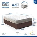 Ver imagem 3 de Cama Box Baú com Colchão de Espuma D45 Pillow Top Ortopédico Domo Queen 158cm