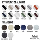 Ver imagem 3 de Conjunto 1 Mesa + 4 Cadeiras para Área Externa Cappuccino e Tela Café com Leite