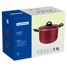 Espagueteira 22 Cm 5,7l Loreto Antiaderente Tramontina Cor:Cinza - 3
