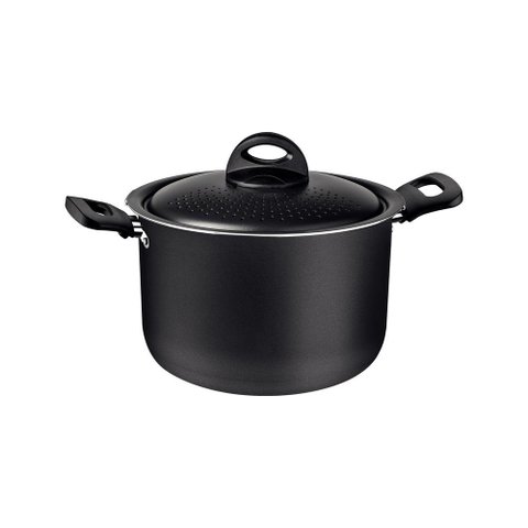 Espagueteira 22 Cm 5,7l Loreto Antiaderente Tramontina Cor:Cinza